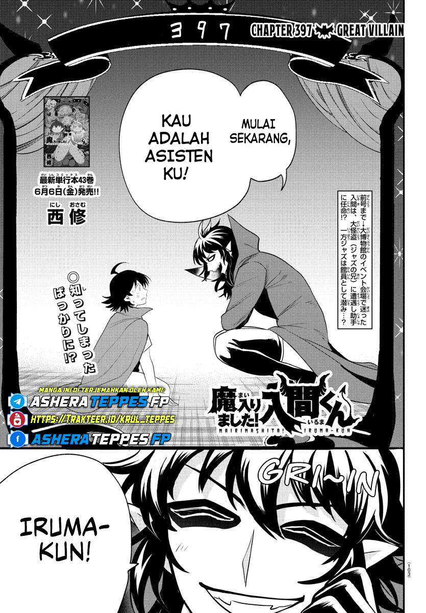 Manga Mairimashita! Iruma-kun Chapter 397 gambar 2