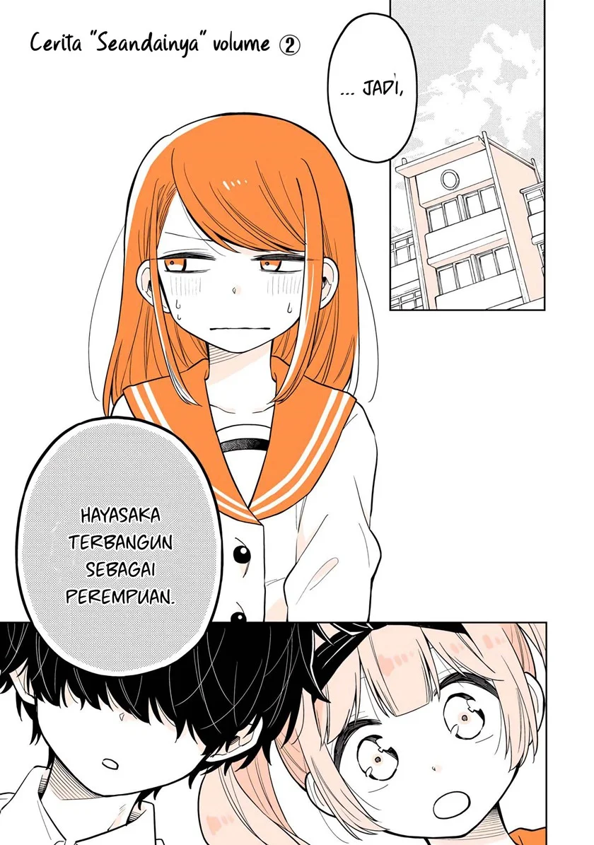 Manga Mendoku Sagari Danshi Koukousei ga Asa Okitara Onnanoko ni Natteita Hanashi Chapter 15.2 gambar 2
