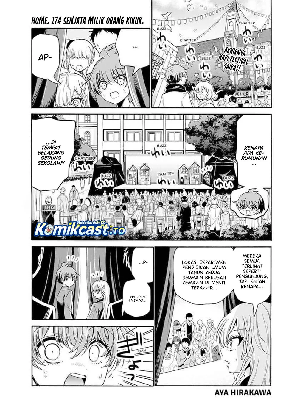Manga Mikadono Sanshimai wa Angai, Choroi Chapter 174 gambar 2