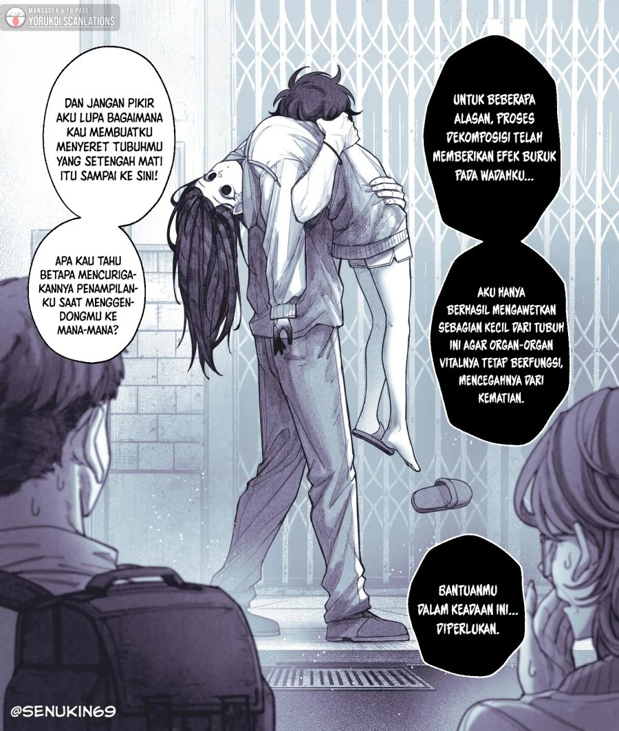 Manhwa My Co-worker Is an Eldritch X! Chapter 7.1 gambar 2