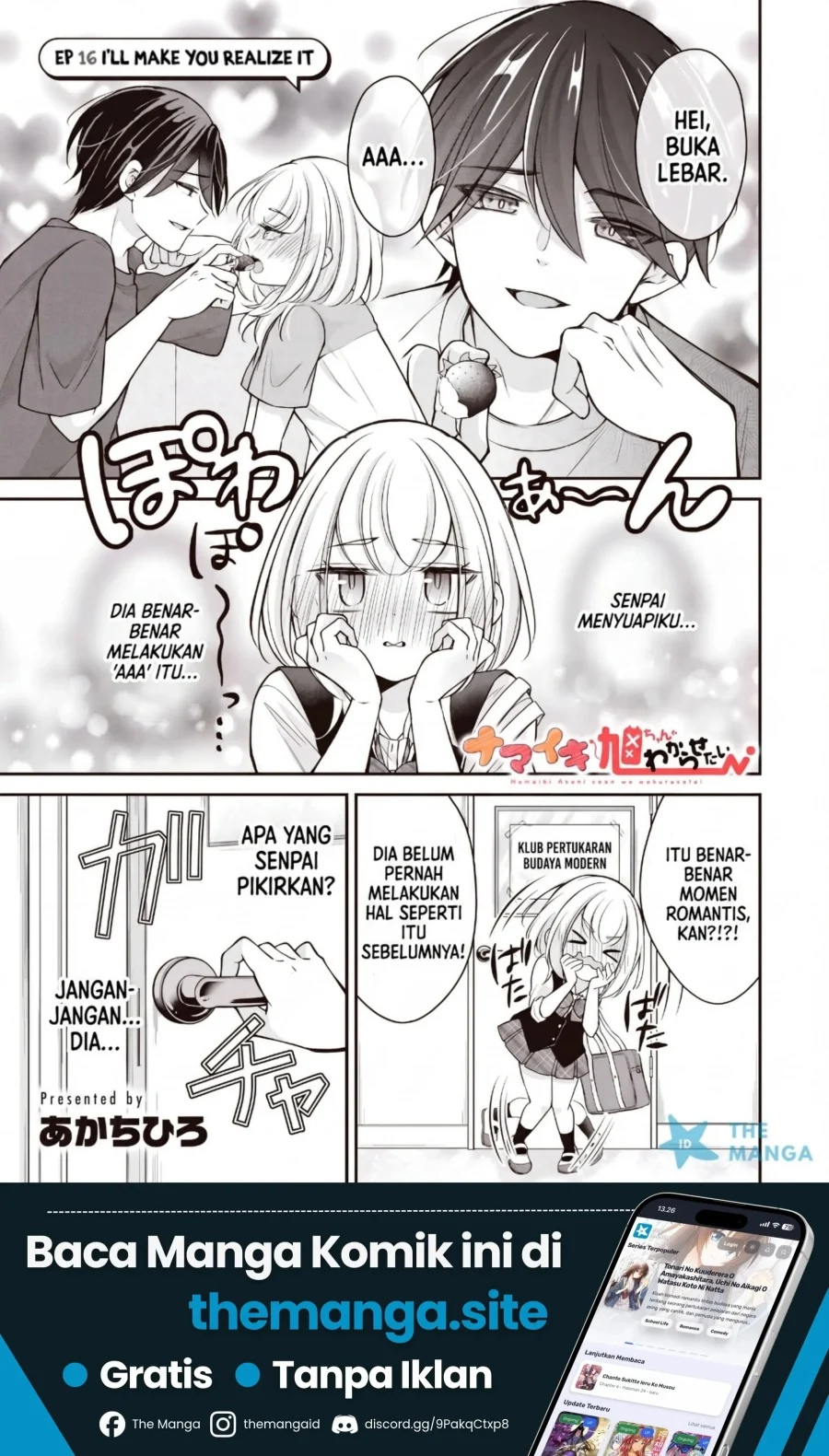 Manga Namaiki Asahi-chan wo Wakarasetai Chapter 16 gambar 2