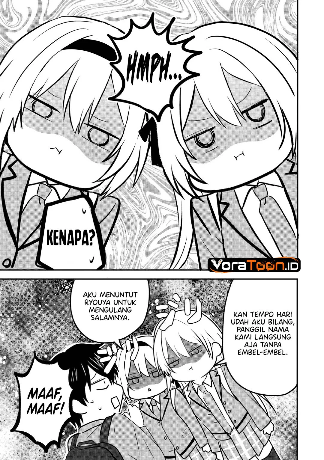 Nani no Torie mo Nai Heibon na Ore ga Bijin Futago Shimai wo Inochigake de Tasuketa Kekka, Jitsu wa Yandere datta Futari wo Gachi Bore Sasete Shimatta Chapter 2 Gambar 4