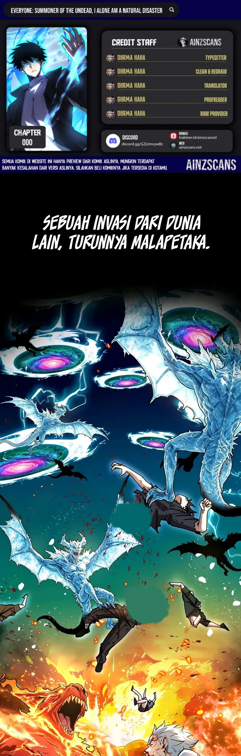 Manhwa Necromancer: I Alone Am the Catoplasm Chapter 0.1 gambar 2