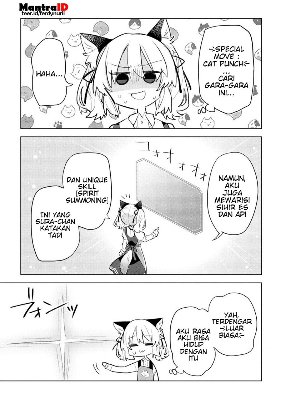Manga Nekomimi Shoujo wa Mori de Slow Life wo Okuritai: Mofumofu wa Shomou Shimashita ga, Seijo to ka Ouji-sama to ka wa Chuumongai desu Chapter 2.2 gambar 2