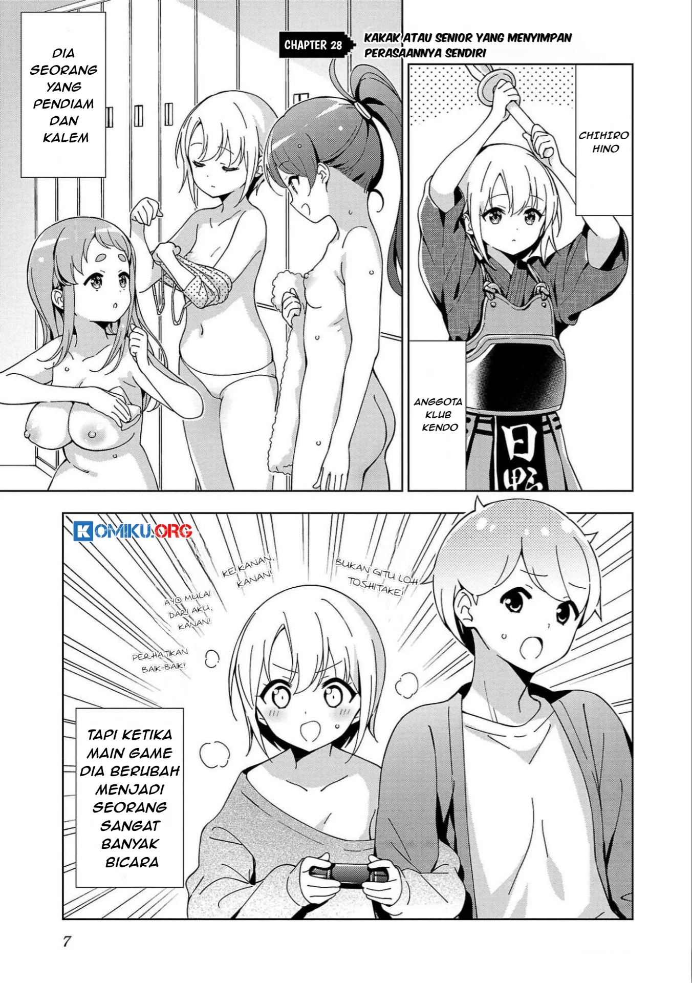 Manga Onee-chan wa Game o Suruto Hito ga Kawaru Onee-chan Chapter 28 gambar 2