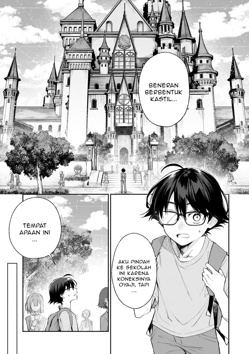 Ore wa Gakuen Zunou Battle no Ensyutsuka!: Jishou Mob ga Kage kara Egaku Saikyou Shujinkou Musou Scenario Chapter 1 Gambar 5