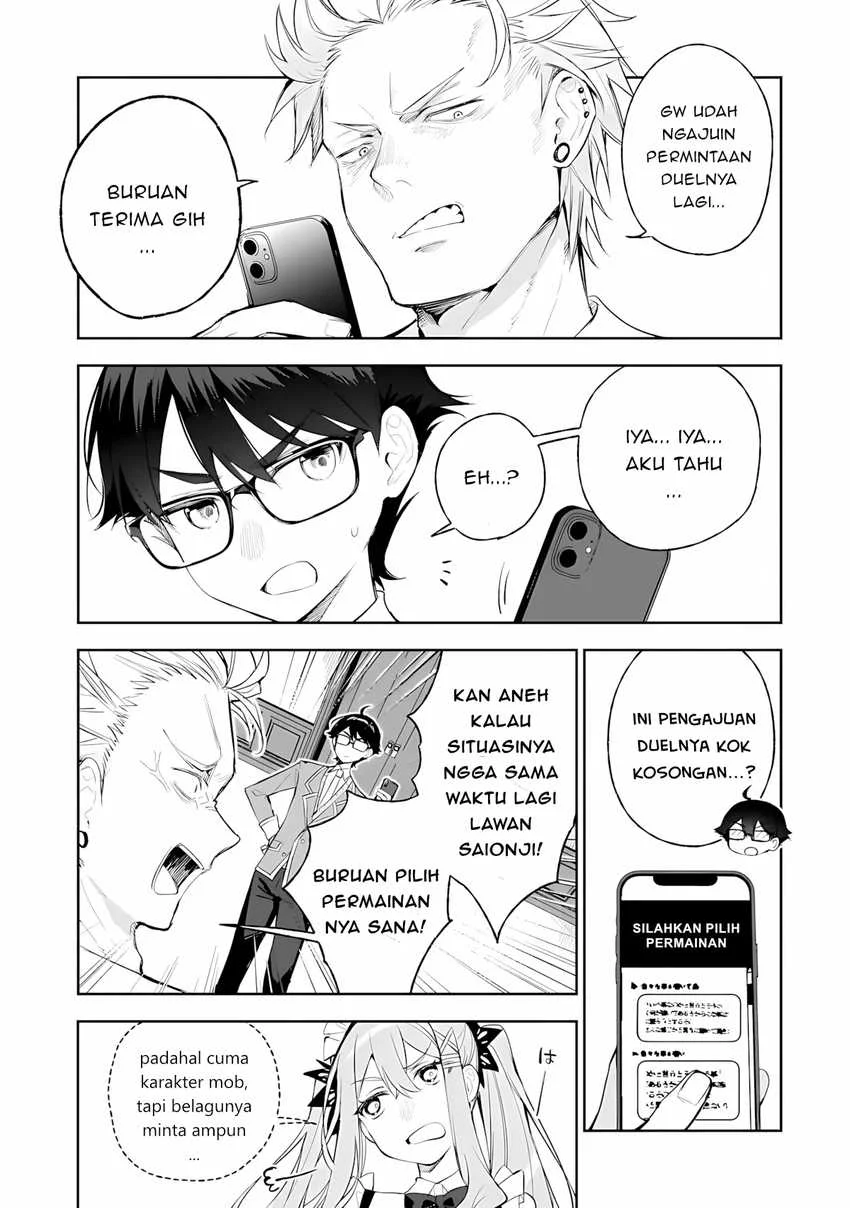 Ore wa Gakuen Zunou Battle no Ensyutsuka!: Jishou Mob ga Kage kara Egaku Saikyou Shujinkou Musou Scenario Chapter 5 Gambar 3