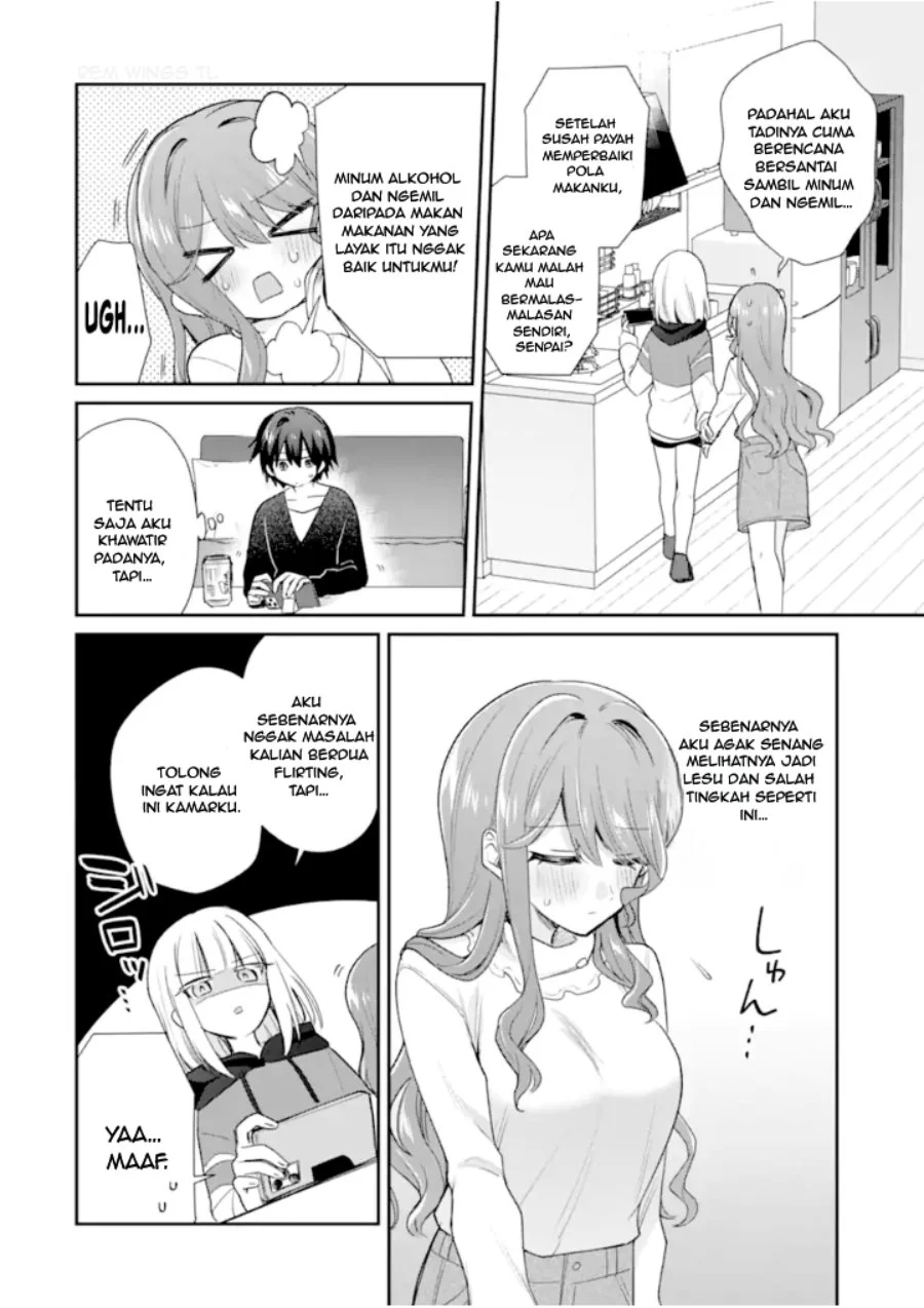 Manga Osake to Senpai Kanojo to no Amaama Doukyo Lovecome wa Nijuusai ni Natte kara Chapter 6.2 gambar 2