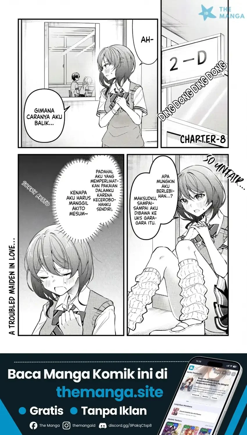 Manga “Osananajimi ga Hoshii” to Tsubuyaitara Yoku Issho ni Asobu Onna Tomodachi no Yousu ga Hen ni Nattanda ga Chapter 8 gambar 2