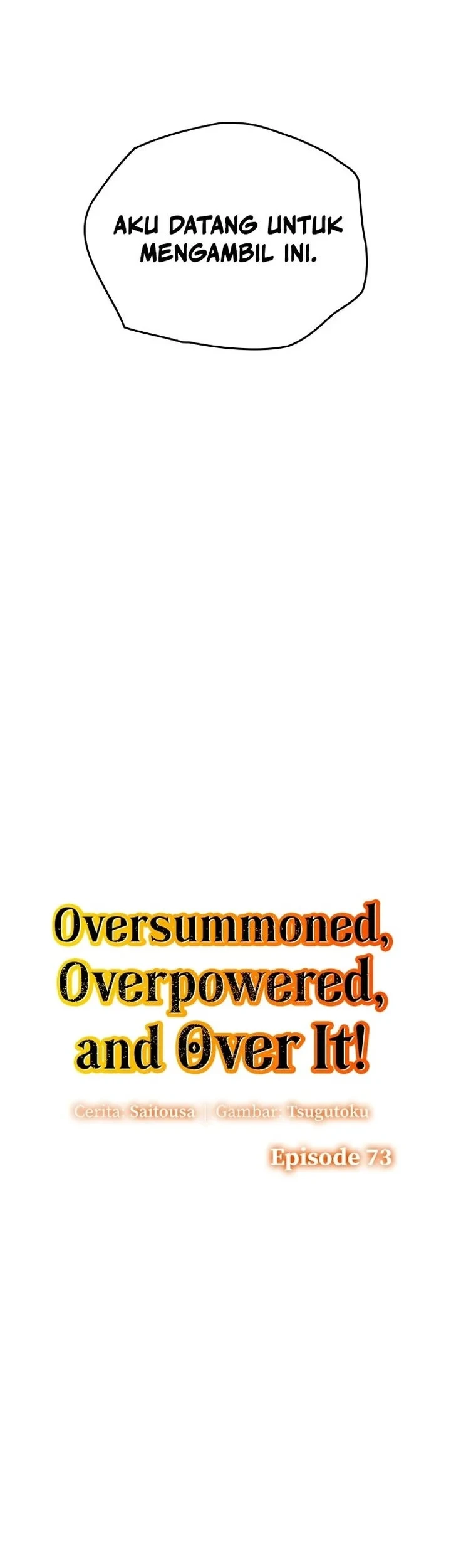 Oversummoned, Overpowered, and Over It! Chapter 73 Gambar 3