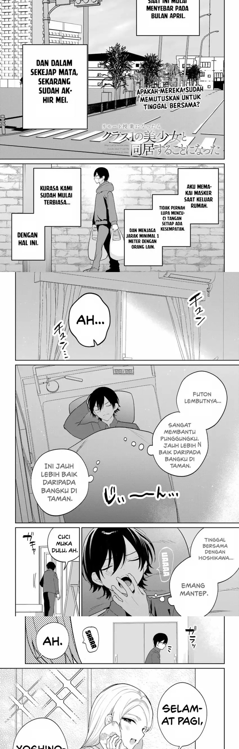 Manga Remote Jugyou ni Nattara Class 1 no Bishoujo to Doukyo Suru Koto ni Natta Chapter 13 gambar 2