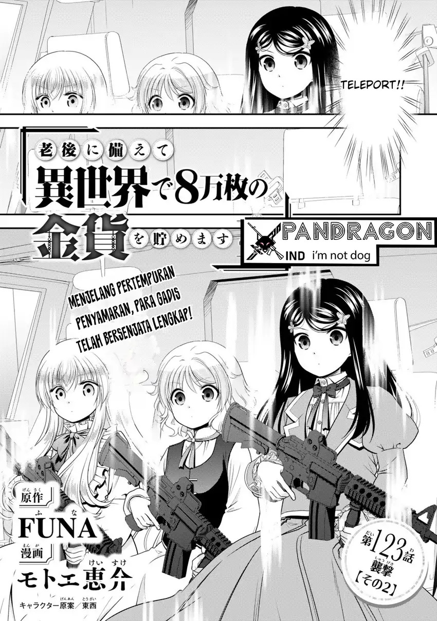 Manga Rougo ni Sonaete Isekai de 8-manmai no Kinka wo Tamemasu Chapter 123 gambar 2