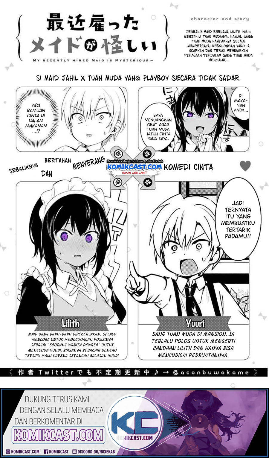 Manga Saikin Yatotta Maid ga Ayashii (My Recently Hired Maid Is Mysterious) (Serialization) Chapter 3 gambar 2