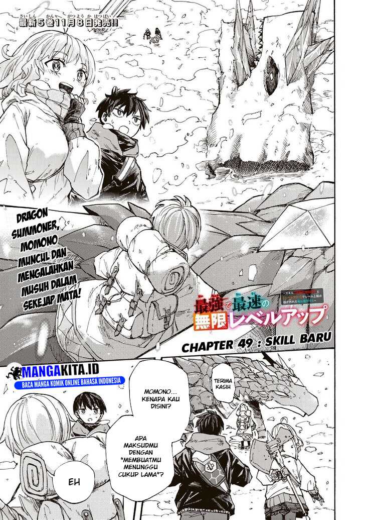 Manga Saikyou de Saisoku no Mugen Level Up Chapter 49 gambar 2