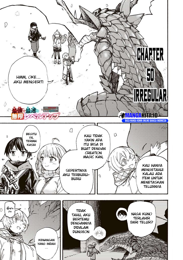 Manga Saikyou de Saisoku no Mugen Level Up Chapter 50 gambar 2