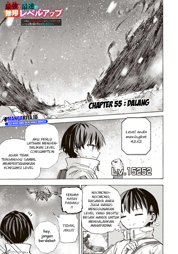 Manga Saikyou de Saisoku no Mugen Level Up Chapter 55 gambar 2