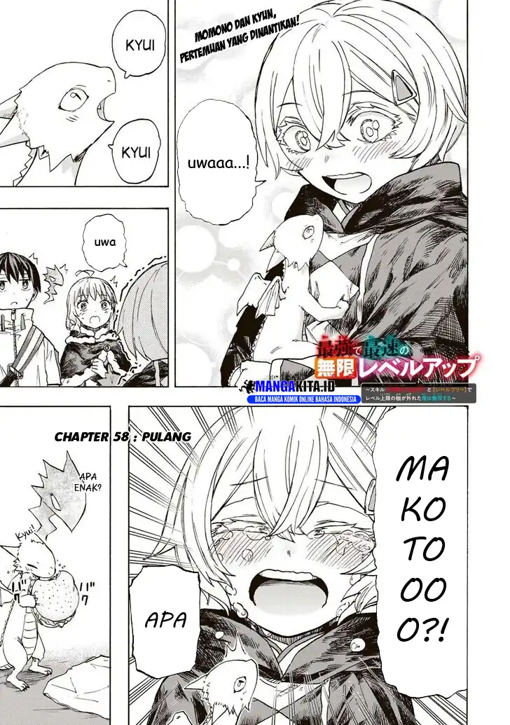 Manga Saikyou de Saisoku no Mugen Level Up Chapter 58 gambar 2