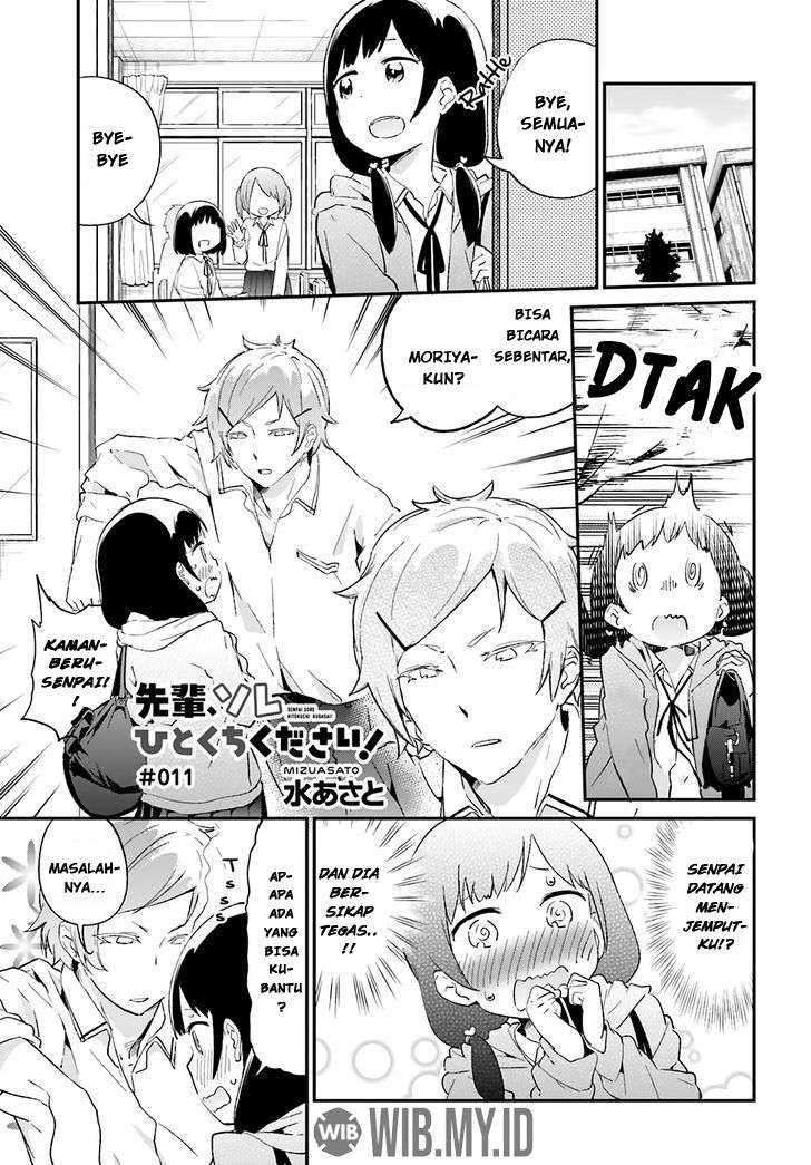 Manga Senpai, Sore hitokuchi kudasai! Chapter 11 gambar 2