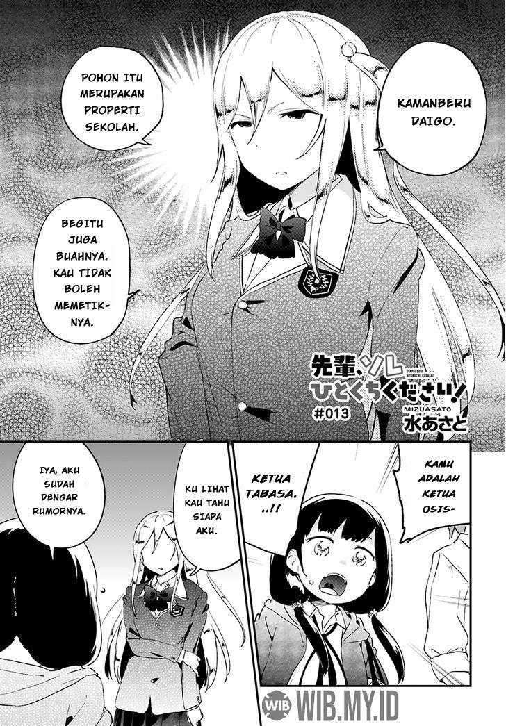 Manga Senpai, Sore hitokuchi kudasai! Chapter 13 gambar 2