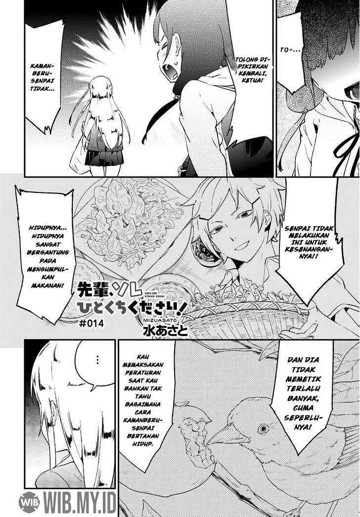 Manga Senpai, Sore hitokuchi kudasai! Chapter 14 gambar 2