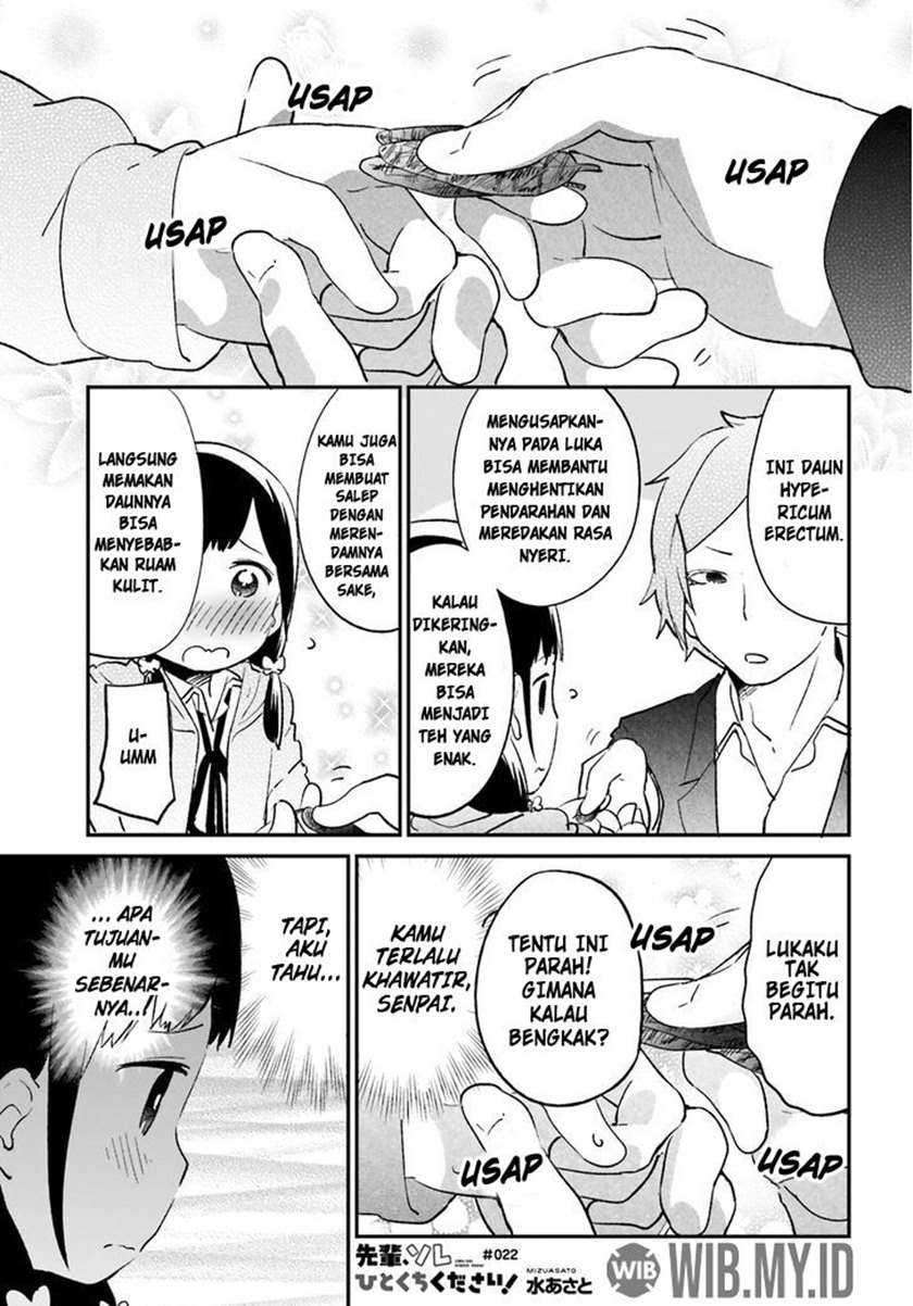 Manga Senpai, Sore hitokuchi kudasai! Chapter 22 gambar 2