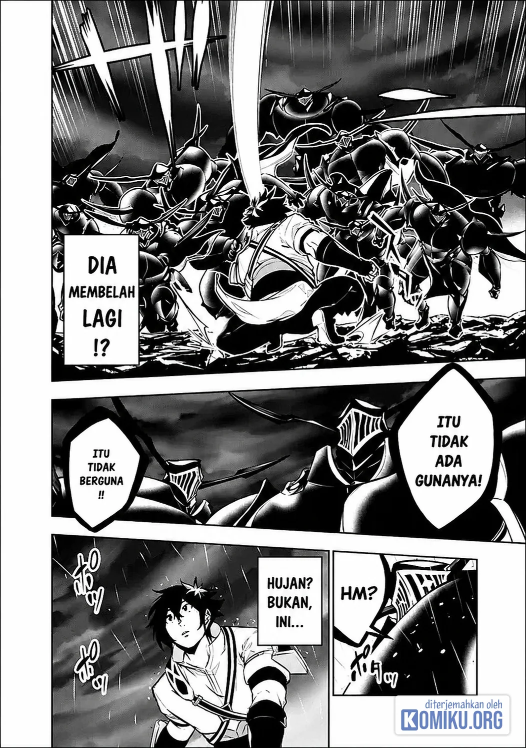 Manga Shijou Saikyou no Mahou Kenshi, F Rank Boukensha ni Tensei Suru Chapter 157 gambar 2