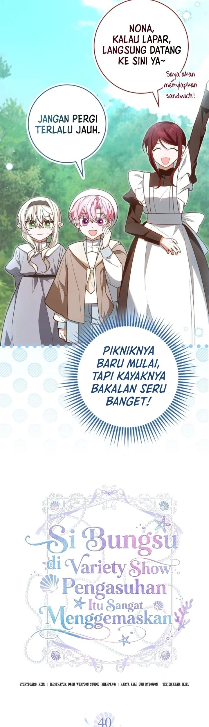 Si Bungsu di Variety Show Pengasuhan Itu Sangat Menggemaskan Chapter 40 Gambar 8