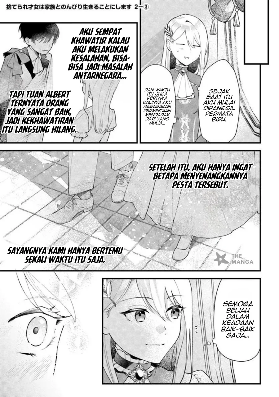 Manga Suterare Saijo Wa Kazoku To Nonbiri Ikiru Koto Ni Shimasu Chapter 2.3 gambar 2
