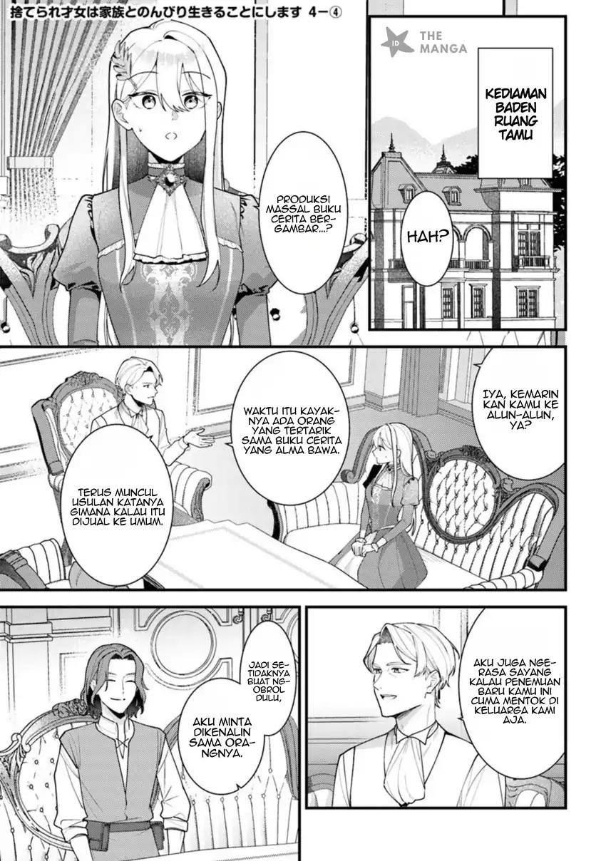 Manga Suterare Saijo Wa Kazoku To Nonbiri Ikiru Koto Ni Shimasu Chapter 4.4 gambar 2