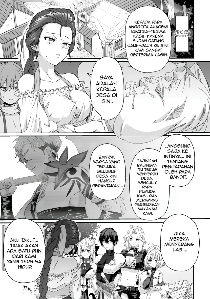 Manga Teisou Gyakuten Sekai De Yuiitsu No Otoko Kishi No Ore, Onna Kishi Gakuen Ni Nyuugaku Shitara Nazeka Eiyou Atsukai Sareta ~Zetsurin Skill De Harem Musou~ Chapter 8.1 gambar 2