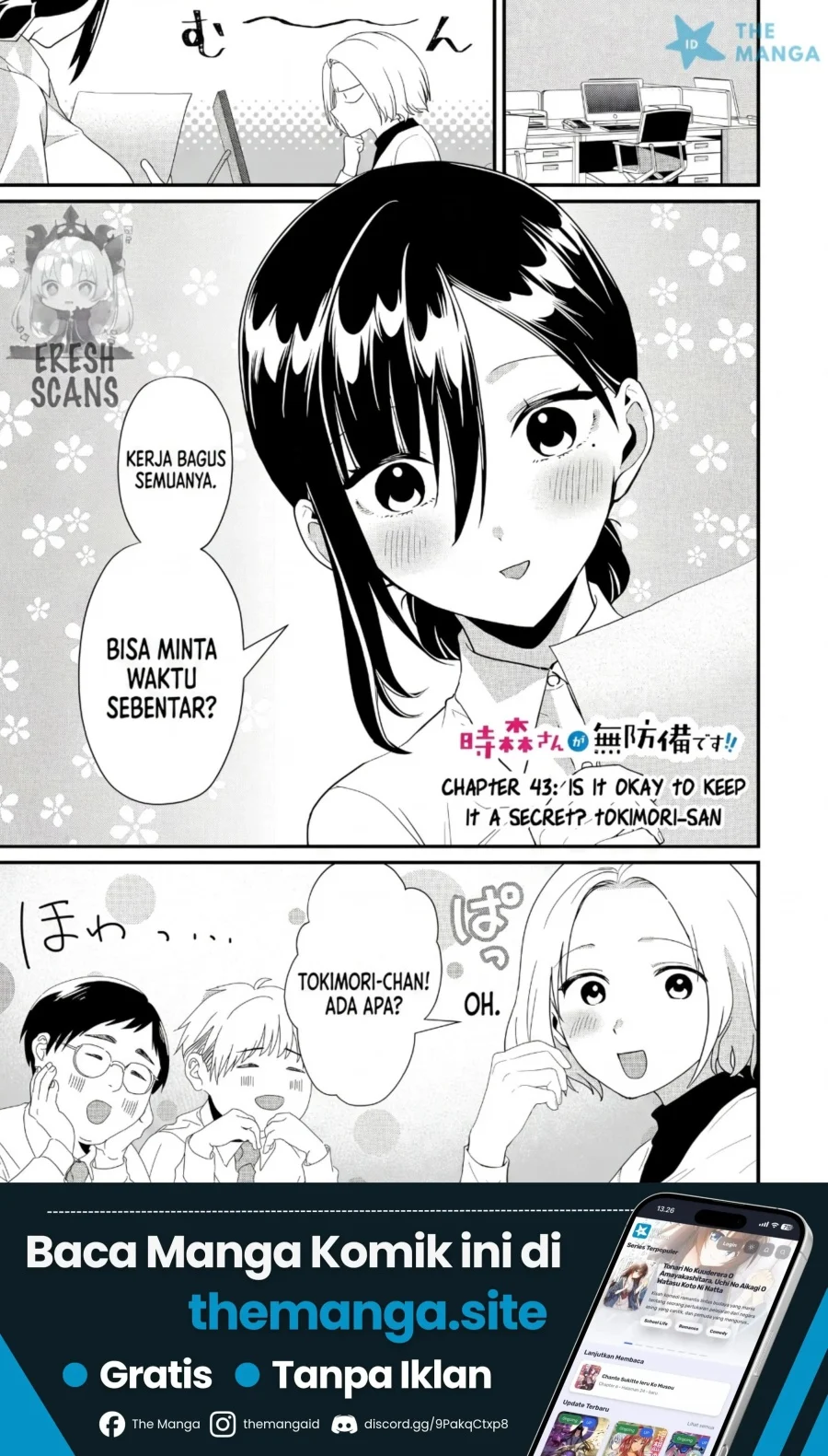 Manga Tokimori-san ga Muboubi desu!! Chapter 43 gambar 2