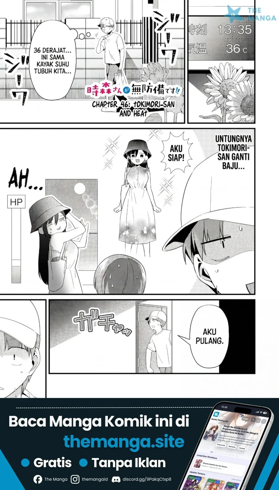 Manga Tokimori-san ga Muboubi desu!! Chapter 46 gambar 2