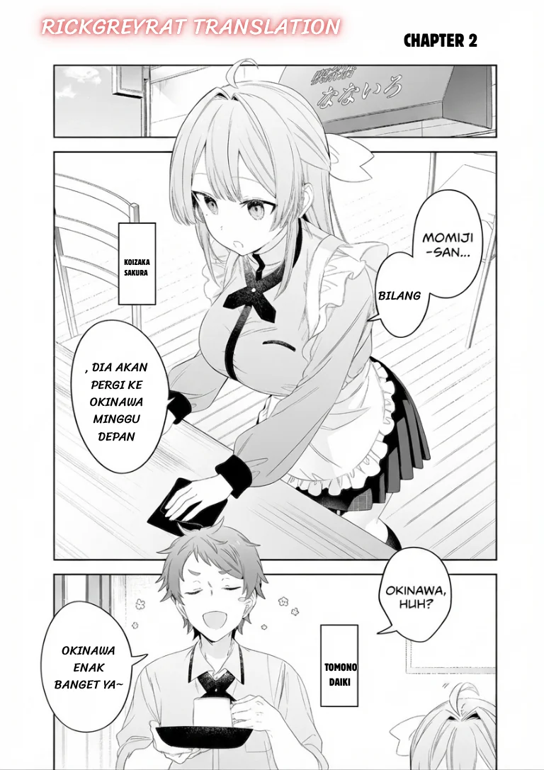 Manga Tomodachi to Koibito, Docchi ga Daiji nano? Chapter 2 gambar 2