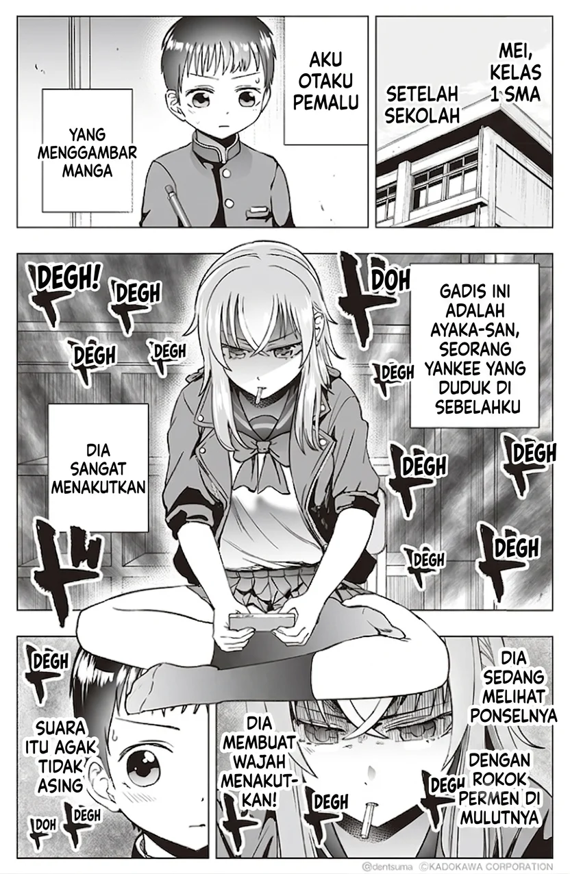 Manga Tonari no Seki no Yankee JK no Jakuten Chapter 12 gambar 2