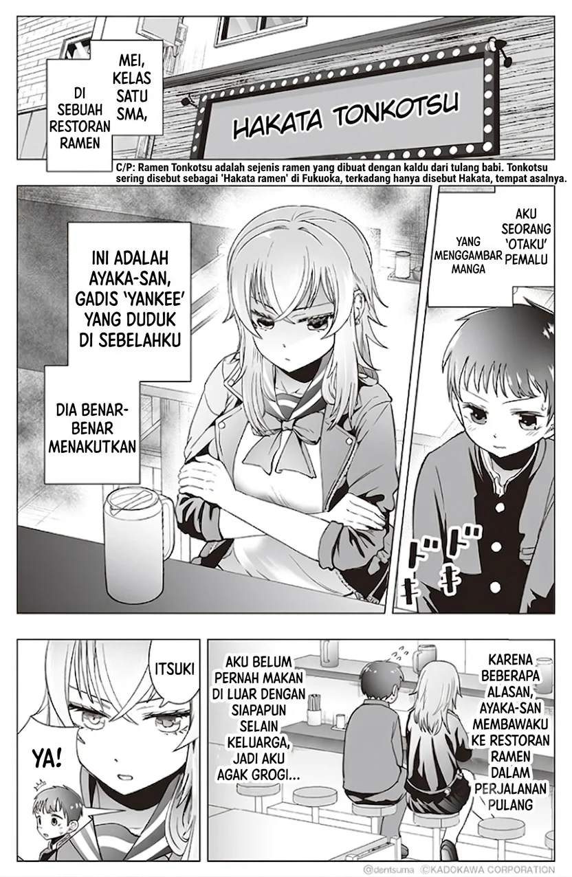 Manga Tonari no Seki no Yankee JK no Jakuten Chapter 14 gambar 2