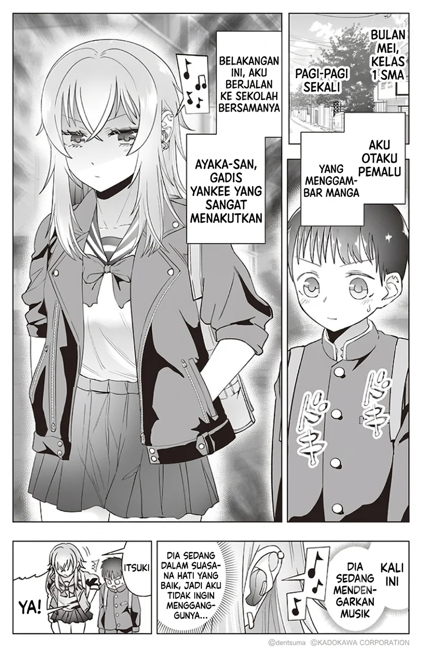Manga Tonari no Seki no Yankee JK no Jakuten Chapter 15 gambar 2