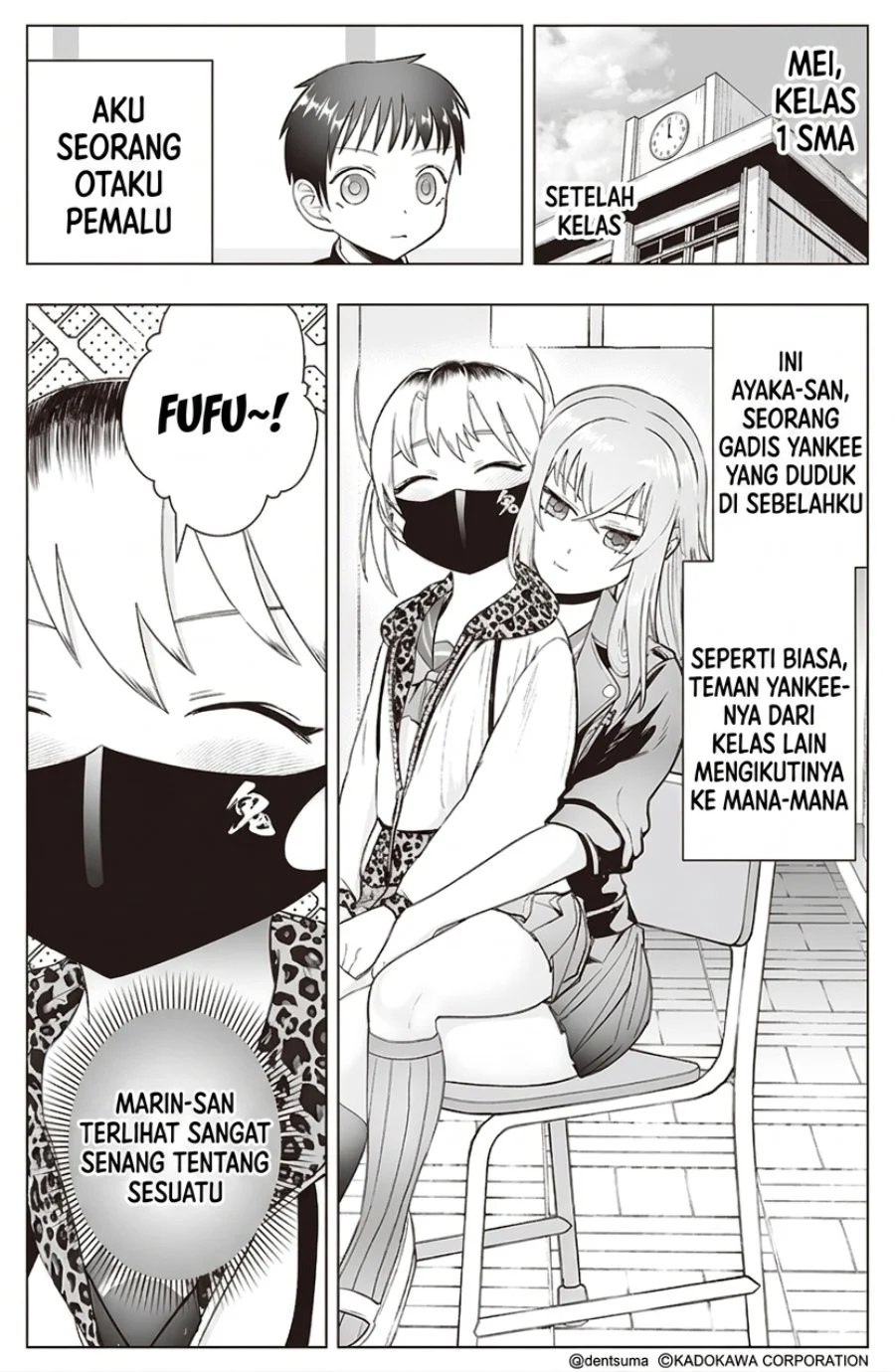 Manga Tonari no Seki no Yankee JK no Jakuten Chapter 20 gambar 2