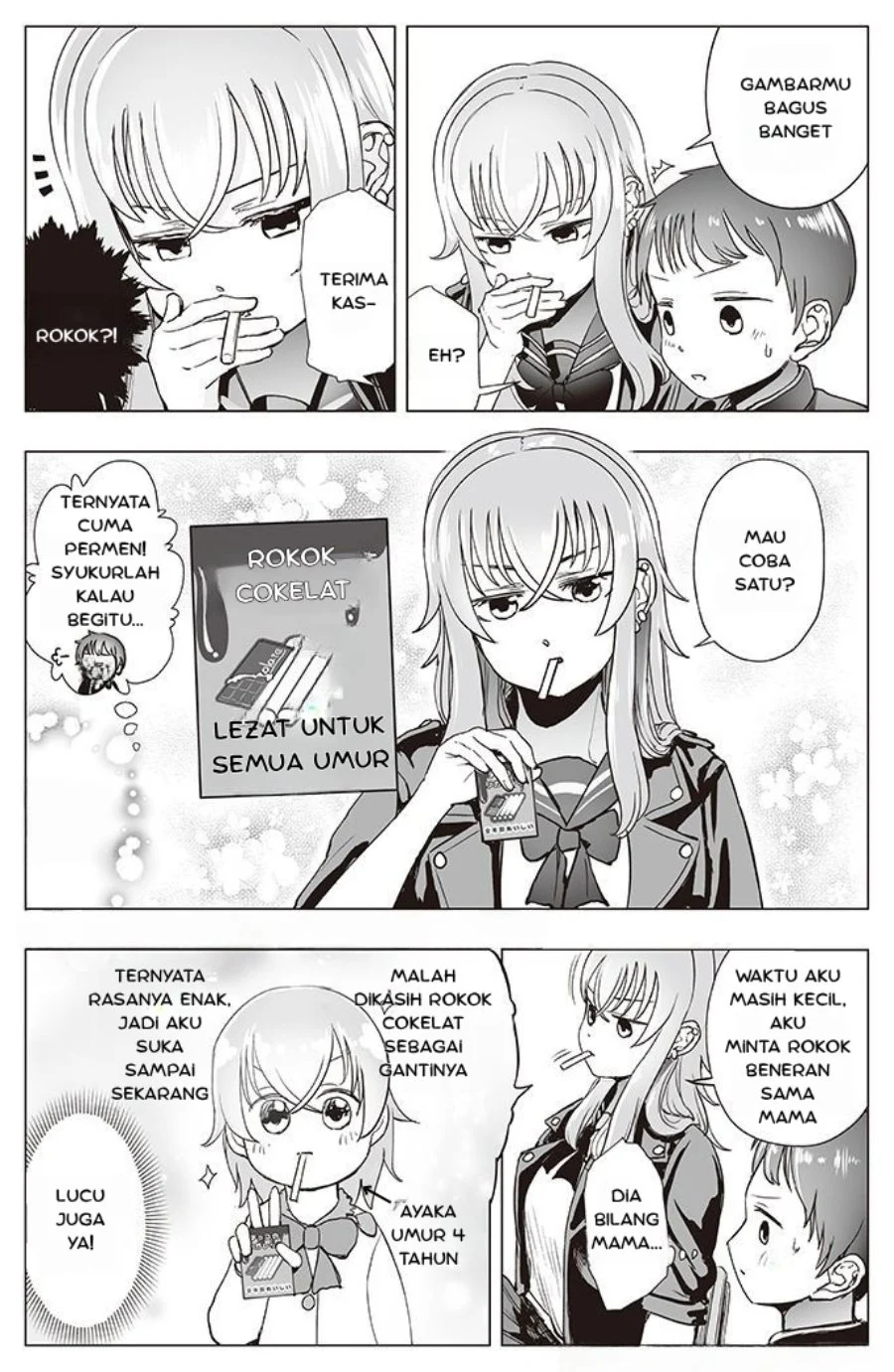 Manga Tonari no Seki no Yankee JK no Jakuten Chapter 4 gambar 2