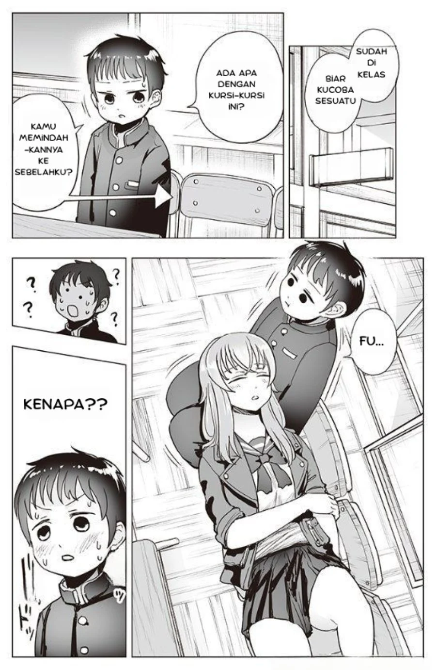 Manga Tonari no Seki no Yankee JK no Jakuten Chapter 5 gambar 2