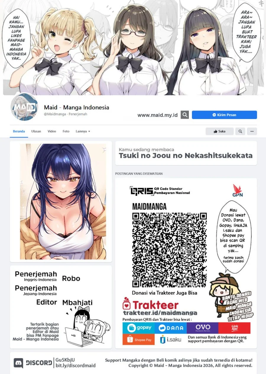Manga Tsuki no Joou no Nekashitsukekata Chapter 3.2 gambar 2