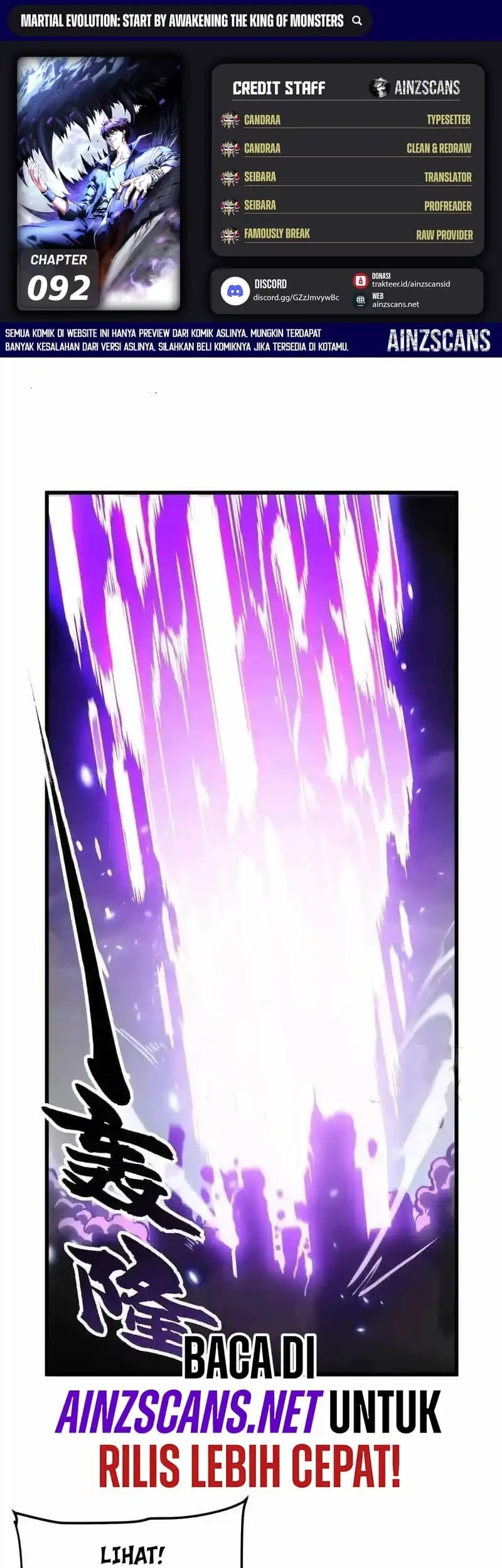 Ultimate Martial Evolution: Begin by Awakening the King of Monsters Chapter 92 Gambar 3