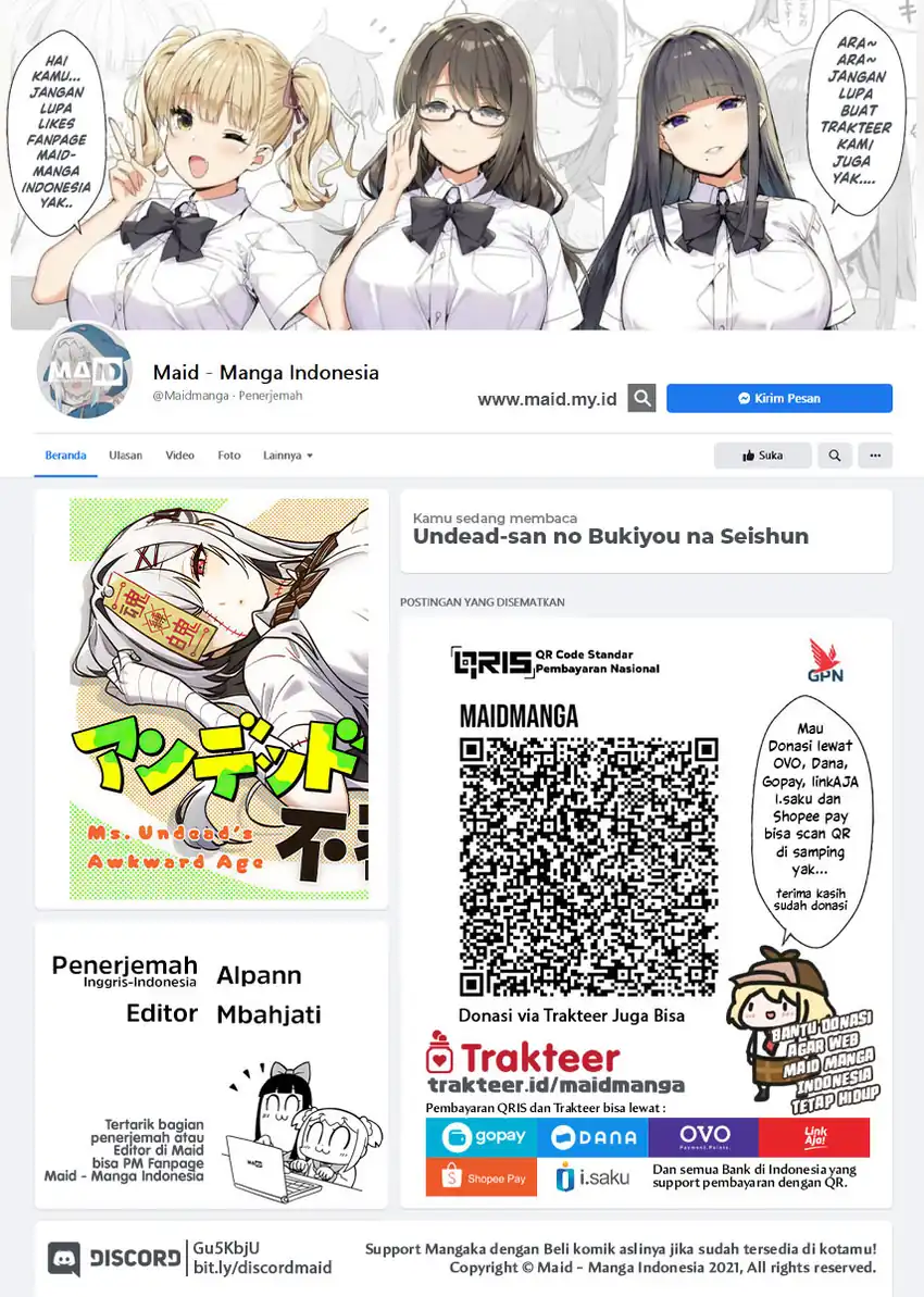 Manga Undead-san no Bukiyou na Seishun Chapter 1 gambar 2