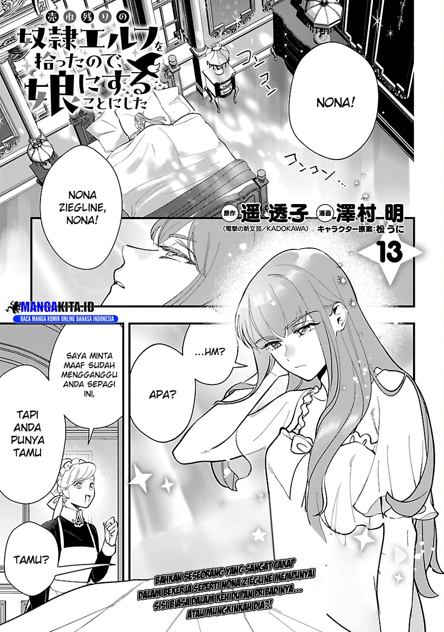 Manga Urenokori no Dorei Elf wo Hirotta no de, Musume ni suru Koto ni shita Chapter 13.1 gambar 2