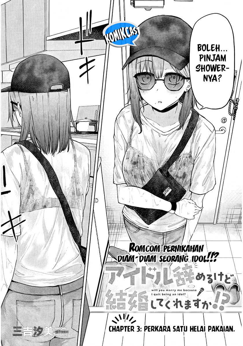 Manga Will You Marry Me If I Quit Being an Idol?! Chapter 3.1 gambar 2