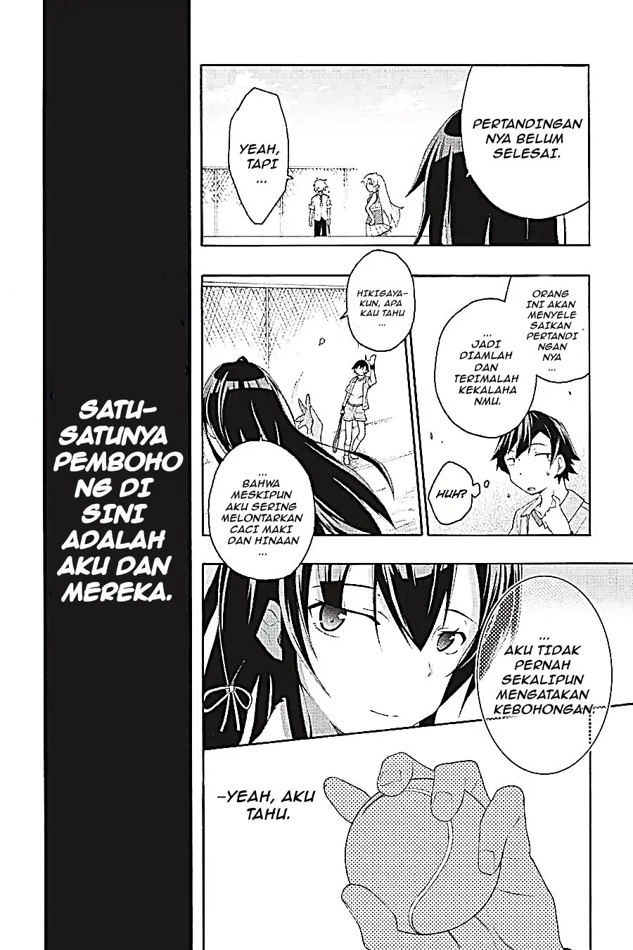 Manga Yahari Ore no Seishun Love Come wa Machigatteiru @comic Chapter 8.1 gambar 2
