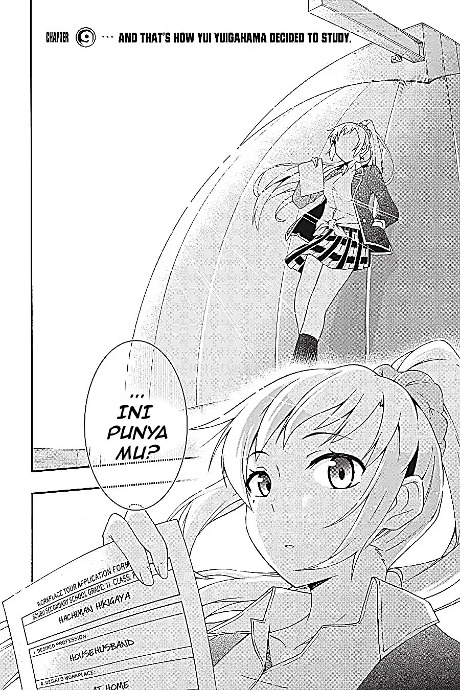 Manga Yahari Ore no Seishun Love Come wa Machigatteiru @comic Chapter 9.1 gambar 2