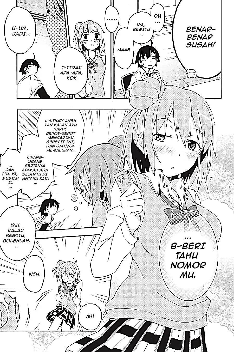 Manga Yahari Ore no Seishun Love Come wa Machigatteiru @comic Chapter 9.2 gambar 2
