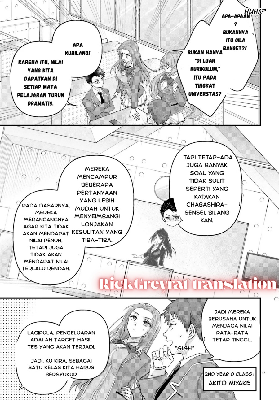 Manga Youkoso Jitsuryoku Shijou Shugi no Kyoushitsu e 2-nensei-hen 2nd Stage Chapter 1.2 gambar 2