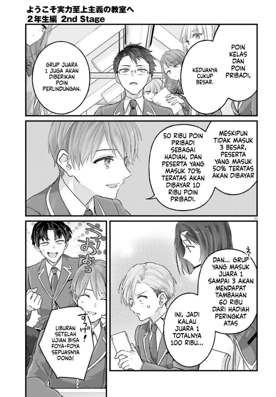 Youkoso Jitsuryoku Shijou Shugi no Kyoushitsu e 2-nensei-hen 2nd Stage Chapter 13 Gambar 3