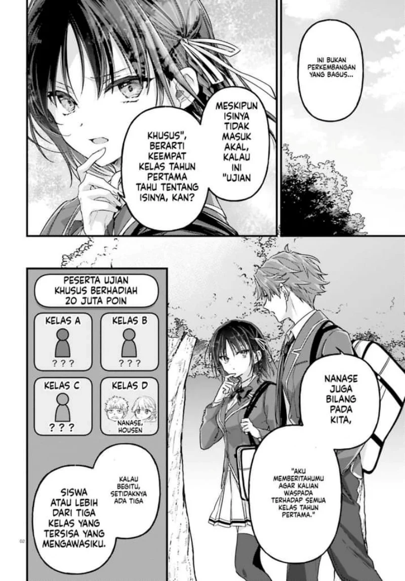 Manga Youkoso Jitsuryoku Shijou Shugi no Kyoushitsu e 2-nensei-hen 2nd Stage Chapter 7 gambar 2